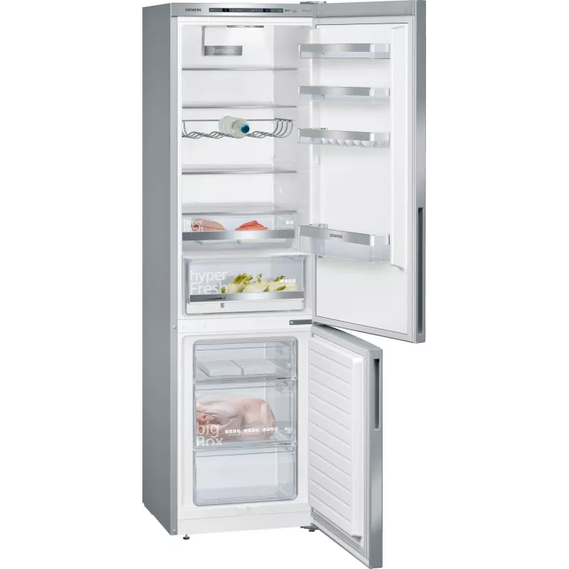 “Siemens iQ500 KG39EAICA” šaldytuvas-šaldiklis, laisvai pastatomas, 343 l, sidabrinės spalvos