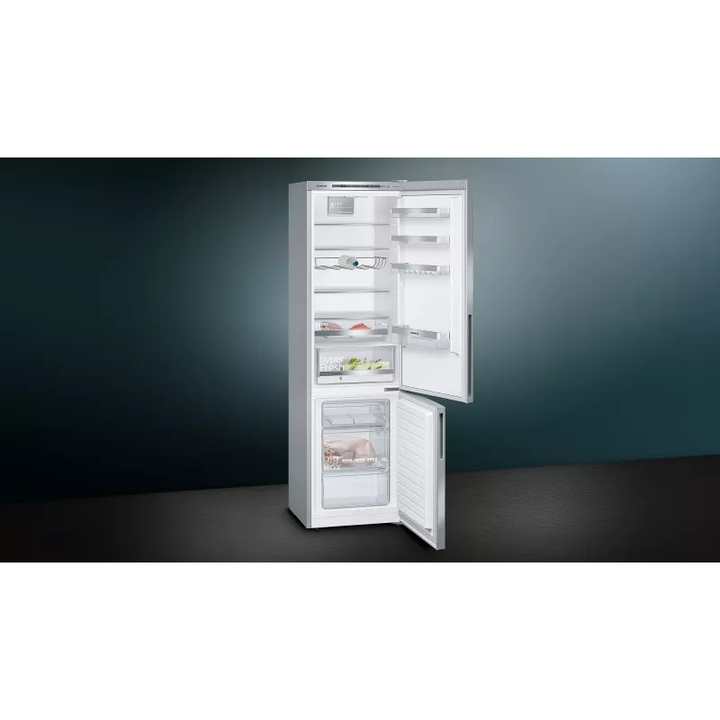 “Siemens iQ500 KG39EAICA” šaldytuvas-šaldiklis, laisvai pastatomas, 343 l, sidabrinės spalvos