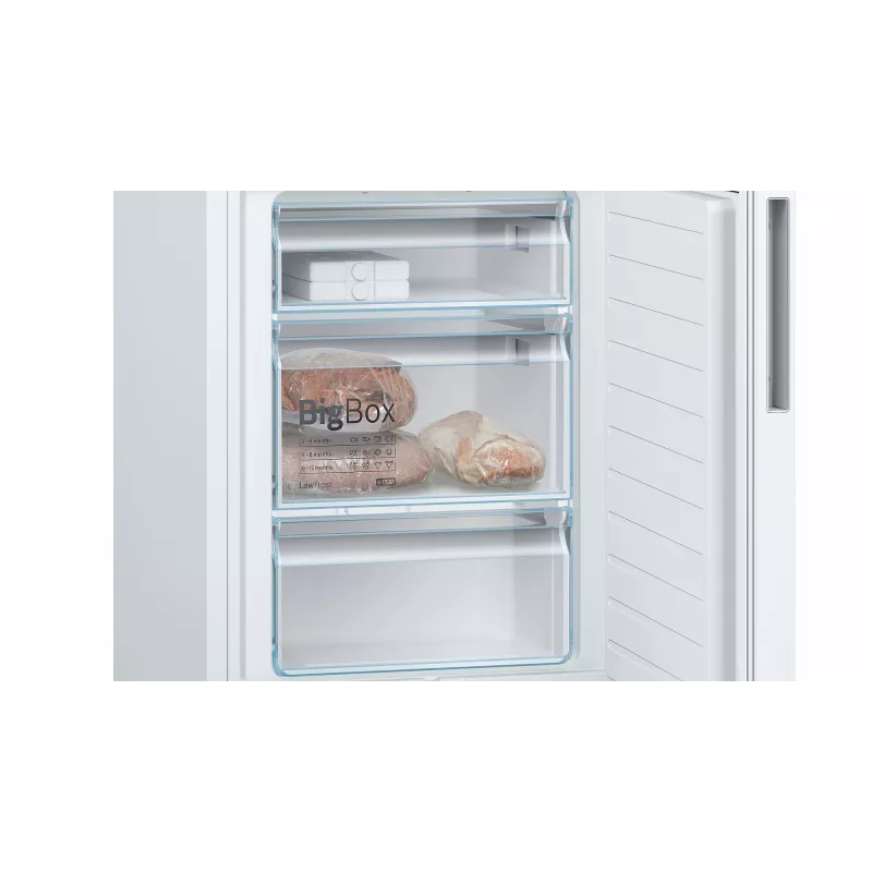 Bosch Serie 6 KGE36AWCA šaldytuvas-šaldiklis Laisvai pastatomas 308 L Balta