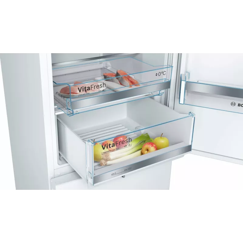 Bosch Serie 6 KGE36AWCA šaldytuvas-šaldiklis Laisvai pastatomas 308 L Balta