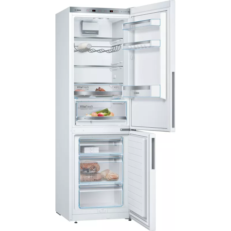 Bosch Serie 6 KGE36AWCA šaldytuvas-šaldiklis Laisvai pastatomas 308 L Balta