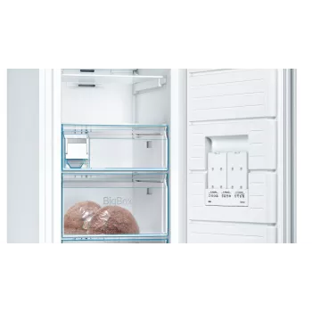 Bosch Serie 6 GSN51DWDP šaldiklis Vertikalus šaldiklis Laisvai stovintis 290 L Balta