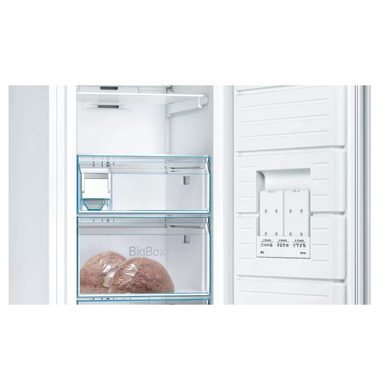 Bosch Serie 6 GSN51DWDP šaldiklis Vertikalus šaldiklis Laisvai stovintis 290 L Balta