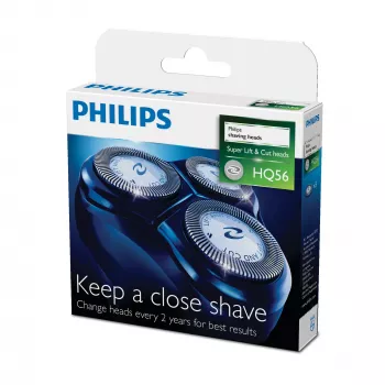 Philips HQ900 serijos skutimosi galvutės HQ56/50 perdirbamos CloseCut pakaitinės skustuvo galvutės