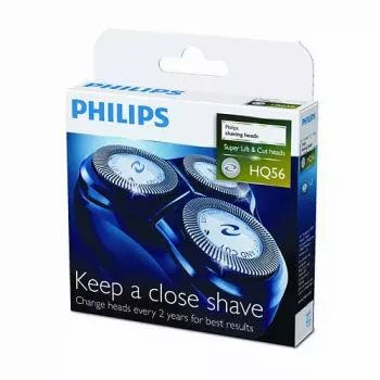 Philips HQ900 serijos skutimosi galvutės HQ56/50 perdirbamos CloseCut pakaitinės skustuvo galvutės