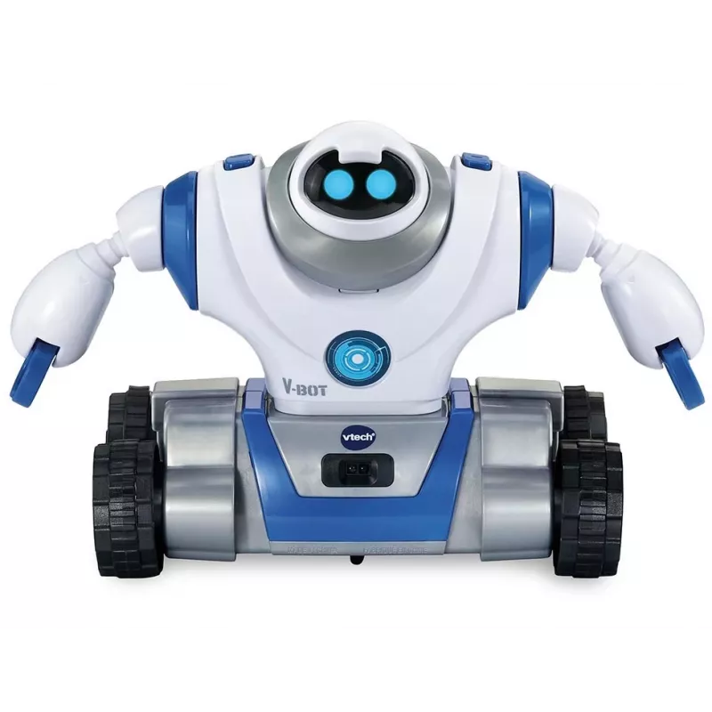 VTech V-Bot, Berniukas/Mergaitė, 5 m., Garsinis VTech V-Bot. Baterijos tipas: AA. Produkto spalva: Juoda, Mėlyna, Balta