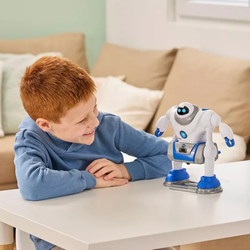 VTech V-Bot, Berniukas/Mergaitė, 5 m., Garsinis VTech V-Bot. Baterijos tipas: AA. Produkto spalva: Juoda, Mėlyna, Balta