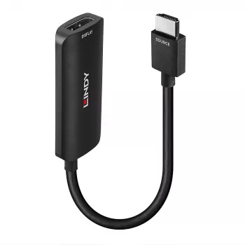 Lindy HDMI 4K60 į DisplayPort 1.2 keitiklis, 157 m, HDMI A tipo (standartinis), DisplayPort, kištukas, lizdas, tiesus