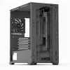 Mini Tower PC Aerocool D301A Juoda Wood ATX maitinimo šaltinis