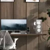 Mini Tower PC Aerocool D301A Juoda Wood ATX maitinimo šaltinis