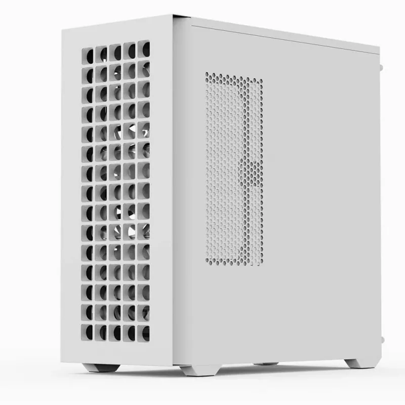 Aerocool D502A Midi Tower baltas