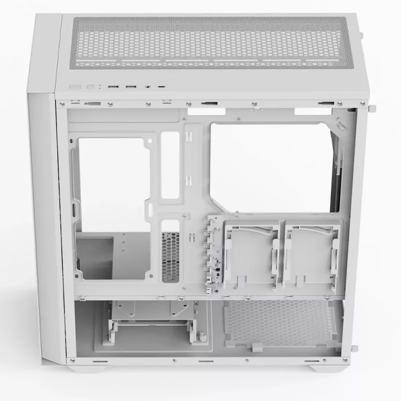 Aerocool D502A Midi Tower baltas