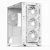Aerocool D301A Mini Tower balta, medžio detalėmis