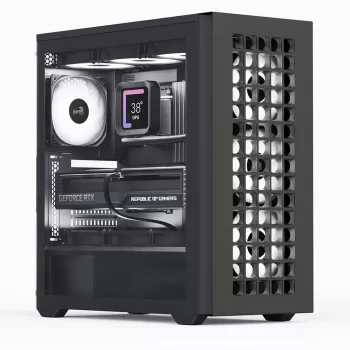 Aerocool D502A Midi Tower juodas