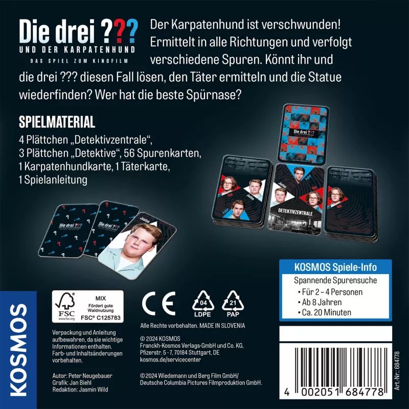 “Detektyvas” Kosmos 46234735 stalo/kortų žaidimas 20 min