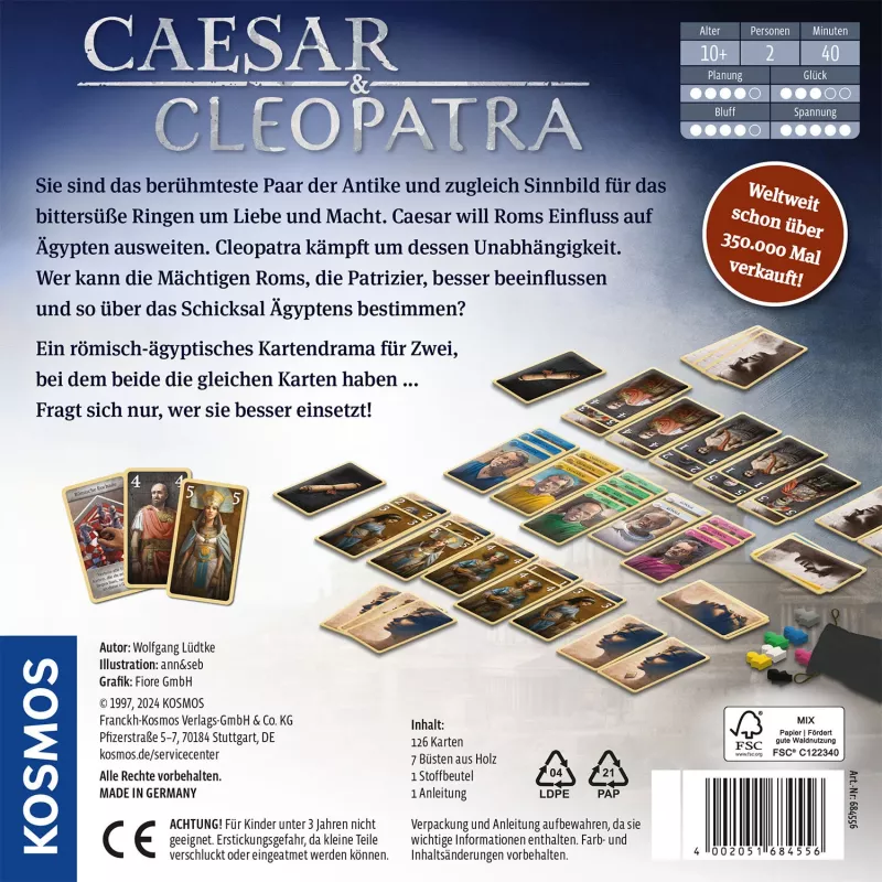 Kosmos Caesar & Cleopatra 40 min Card Game Strategy