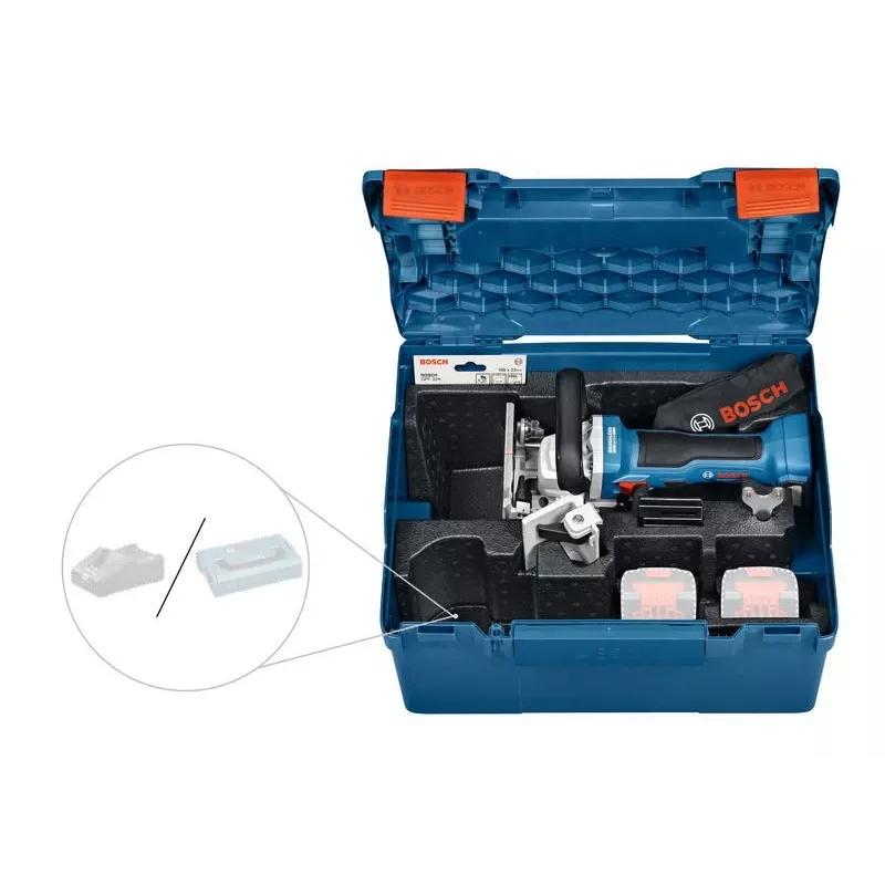 Bosch GFF 18V-22 Professional kampinis rankinis šlifuoklis 11000 aps./min Juoda, Mėlyna