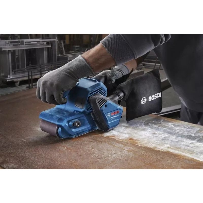 Bosch GBS 750 Professional juostinis šlifuoklis, juoda, mėlyna, 850 W