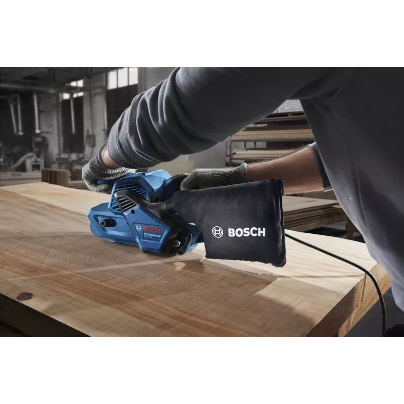 Bosch GBS 750 Professional juostinis šlifuoklis, juoda, mėlyna, 850 W