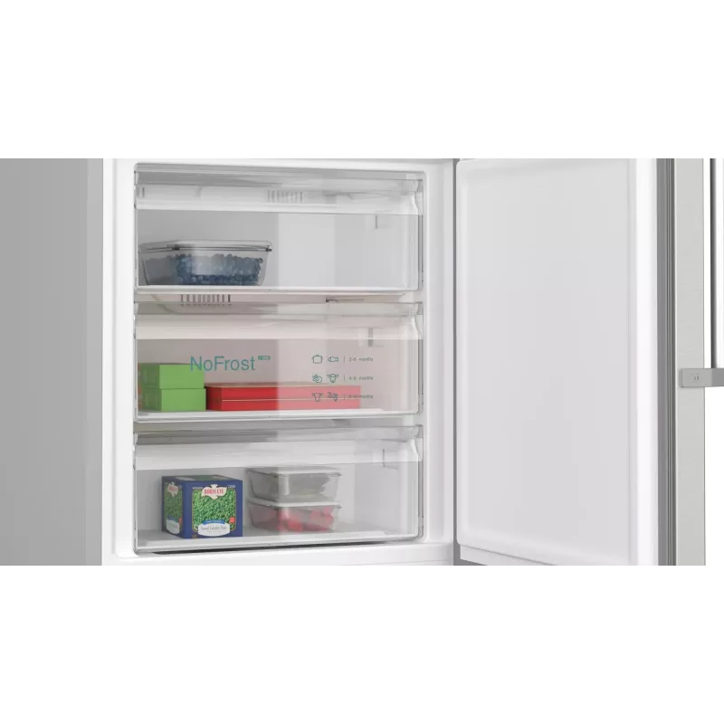 Siemens iQ500 KG49NAICT šaldytuvas-šaldiklis Pastatomas 440 L Nerūdijantis plienas
