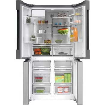 Bosch Serie 6 KFI96APEA šaldytuvas-šaldiklis „Side-by-Side“ laisvai statomas 574 l šlifuoto plieno