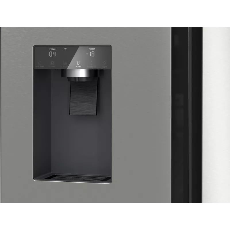 Bosch Serie 6 KFI96APEA šaldytuvas-šaldiklis „Side-by-Side“ laisvai statomas 574 l šlifuoto plieno