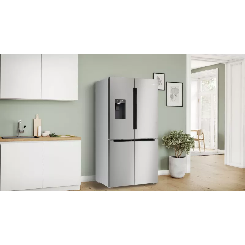Bosch Serie 6 KFI96APEA šaldytuvas-šaldiklis „Side-by-Side“ laisvai statomas 574 l šlifuoto plieno