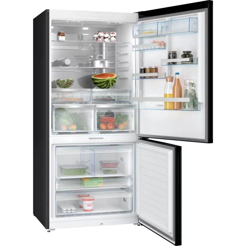 Bosch Serie 8 KGP86AXB0N šaldytuvas-šaldiklis Laisvai pastatomas 621 L Juoda, Nerūdijantis plienas