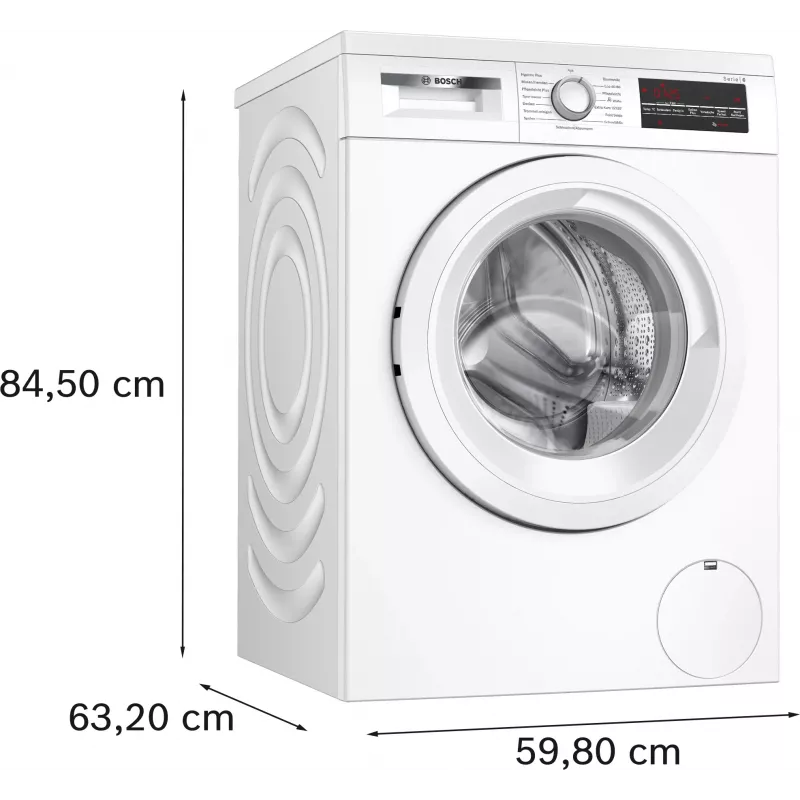 Bosch Serie 6 WUU28T22 skalbimo mašina Įkraunama iš priekio 9 kg 1351 aps./min. Balta