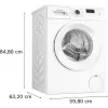 Bosch Serie 2 WGE02420 skalbimo mašina su priekine įkrova 7 kg 1351 aps./min Balta