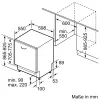 Bosch Serie 4 SBV4EAX28E indaplovė, visiškai įmontuojama, 13 vietų