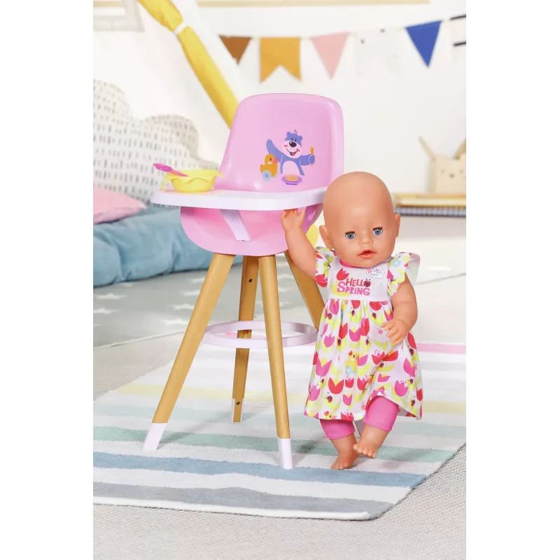 BABY born 829271 lėlių aksesuaras Aukšta kėdutė lėlei