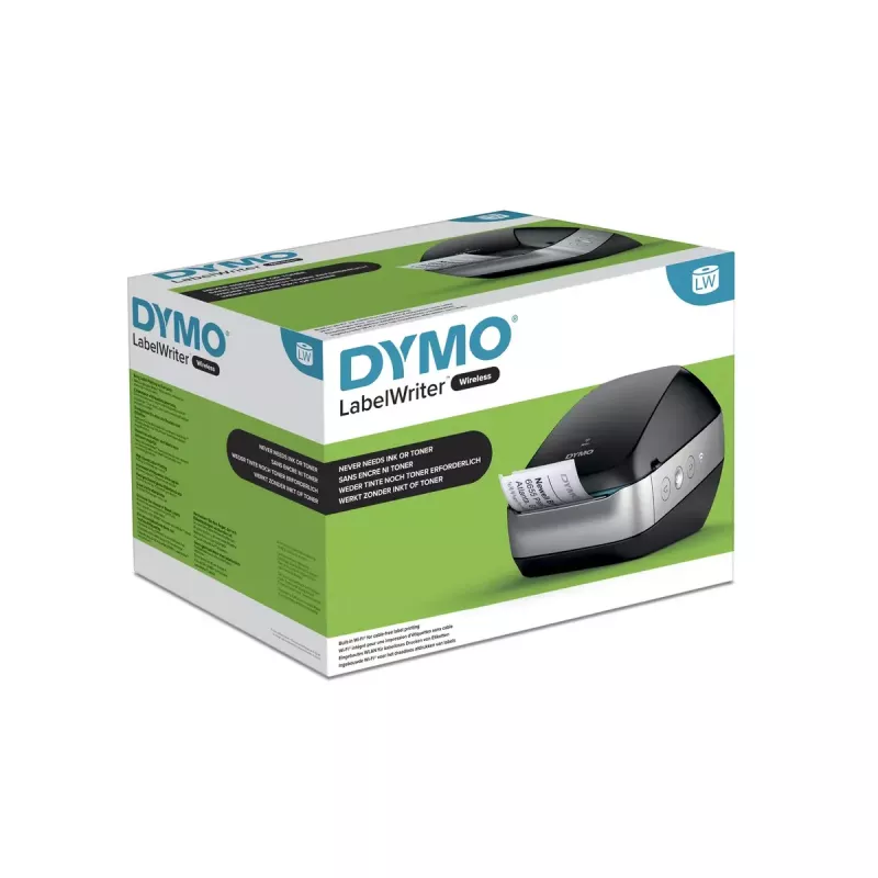 DYMO LabelWriter Wireless etikečių spausdintuvas | Wi-Fi / tinklo etikečių spausdintuvas | Juodas