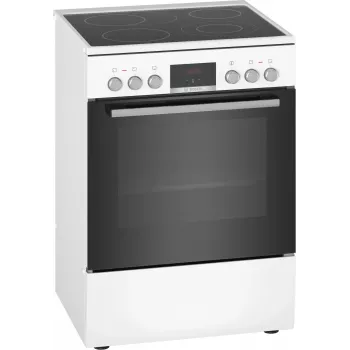 Bosch Serie 4 HKR39C220 viryklė Laisvai pastatoma viryklė Elektrinė Keraminė kaitlentė Balta