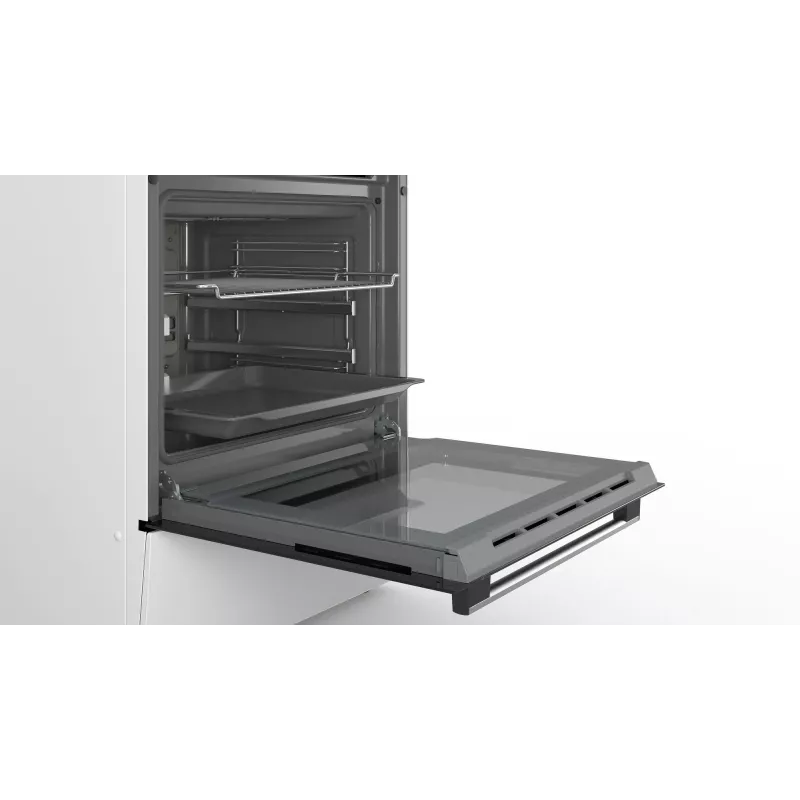 Bosch Serie 4 HKR39C220 viryklė Laisvai pastatoma viryklė Elektrinė Keraminė kaitlentė Balta