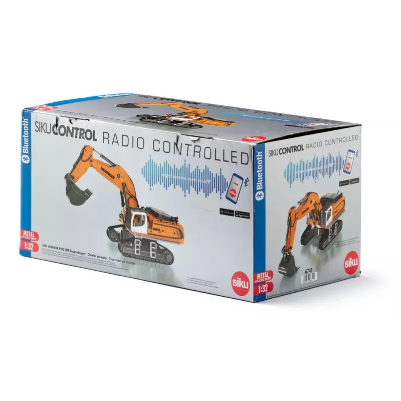Ekskavatoriaus modelis Siku 6741 Surinktas 1:32 Maitinamas baterijomis