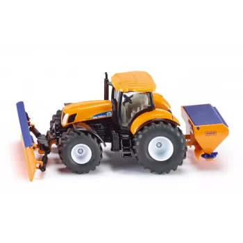 Siku Traktorius su verstuvu ir druskos barstytuvu, Traktoriaus modelis, Surinktas, 1:50, Metalas, Plastikas, 3 m., Juoda, Mėlyna, Oranžinė