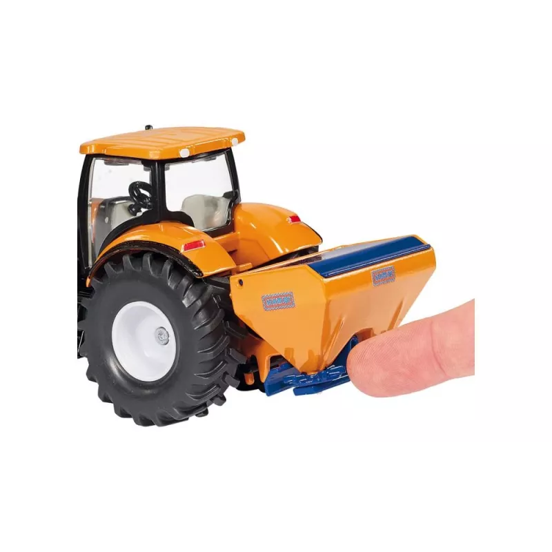 Siku Traktorius su verstuvu ir druskos barstytuvu, Traktoriaus modelis, Surinktas, 1:50, Metalas, Plastikas, 3 m., Juoda, Mėlyna, Oranžinė