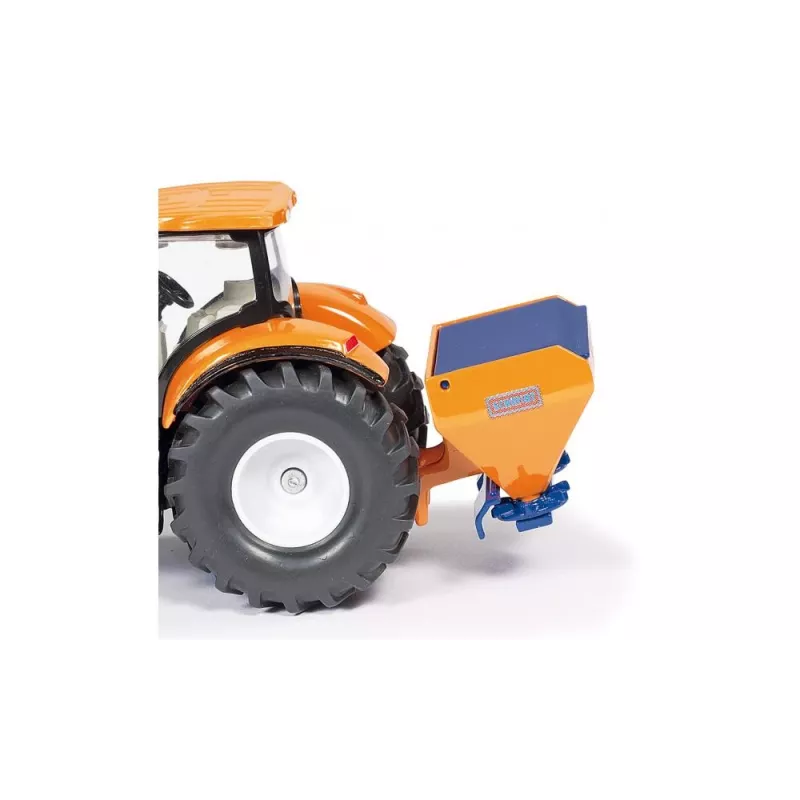Siku Traktorius su verstuvu ir druskos barstytuvu, Traktoriaus modelis, Surinktas, 1:50, Metalas, Plastikas, 3 m., Juoda, Mėlyna, Oranžinė