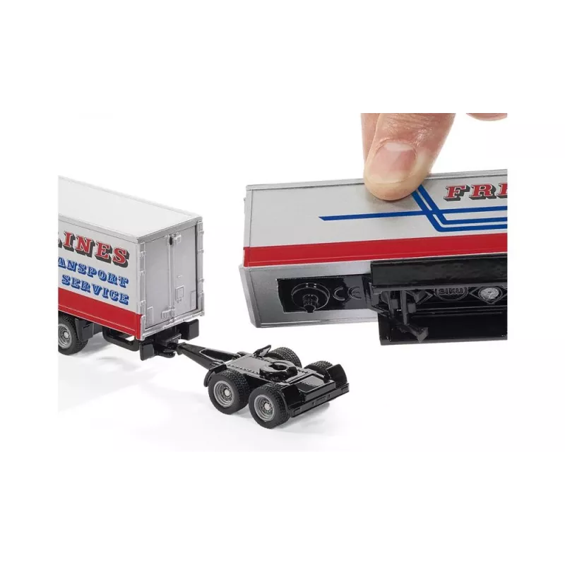 Siku kelių traukinys, Kelių traukinio modelis, Iš anksto surinktas, 1:87, Metalas, Plastikas, 3 m., Mėlyna, Raudona, Balta