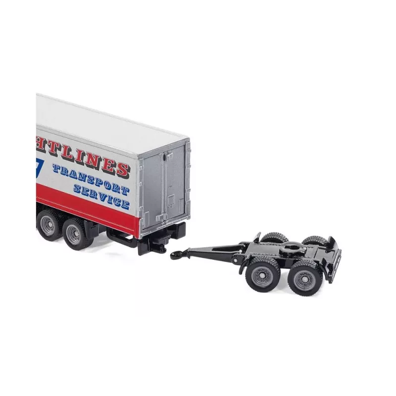 Siku kelių traukinys, Kelių traukinio modelis, Iš anksto surinktas, 1:87, Metalas, Plastikas, 3 m., Mėlyna, Raudona, Balta