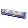 Siku kelių traukinys, Kelių traukinio modelis, Iš anksto surinktas, 1:87, Metalas, Plastikas, 3 m., Mėlyna, Raudona, Balta