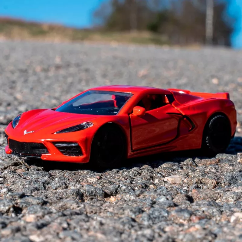 Siku Chevrolet Corvette Stingray sportinio automobilio modelis, surinktas, 1:50
