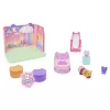 Gabby's Dollhouse, Sweet Dreams Bedroom su Pillow Cat figūrėle ir 3 priedais, 3 baldais ir 2 siuntomis, žaislai vaikams nuo 3 metų