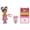 Gabby's Dollhouse , meno studijos rinkinys su 2 žaislinėmis figūrėlėmis, 2 priedais, siunta ir baldo detale, vaikiški žaislai nuo 3 metų