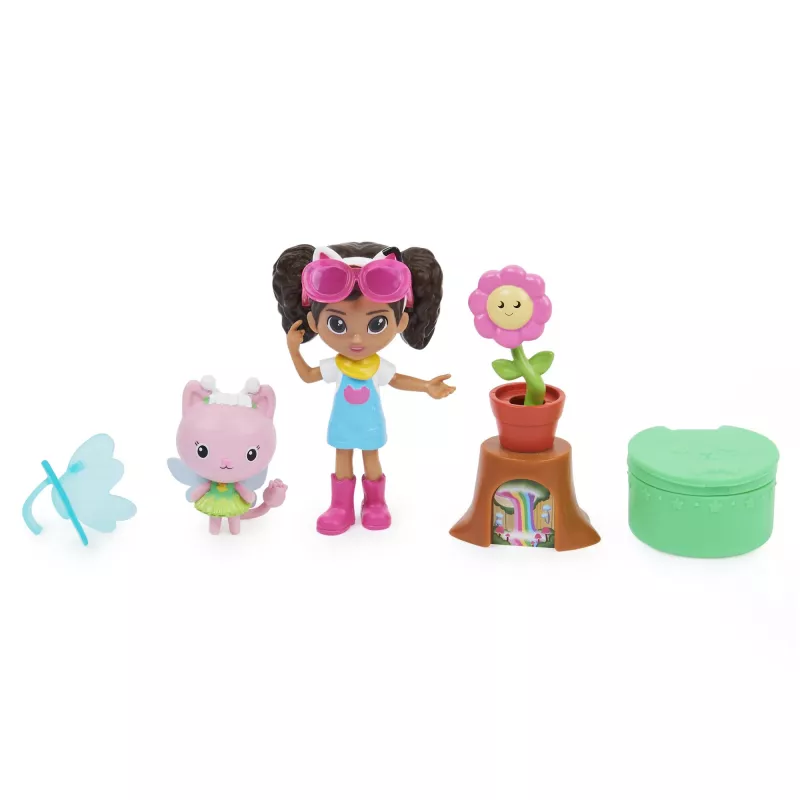 Gabby's Dollhouse , meno studijos rinkinys su 2 žaislinėmis figūrėlėmis, 2 priedais, siunta ir baldo detale, vaikiški žaislai nuo 3 metų
