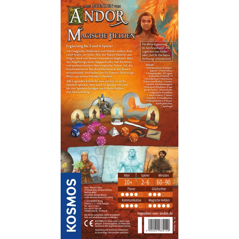 Kosmos Die Legenden von Andor - Magische Helden stalo žaidimas Strategija