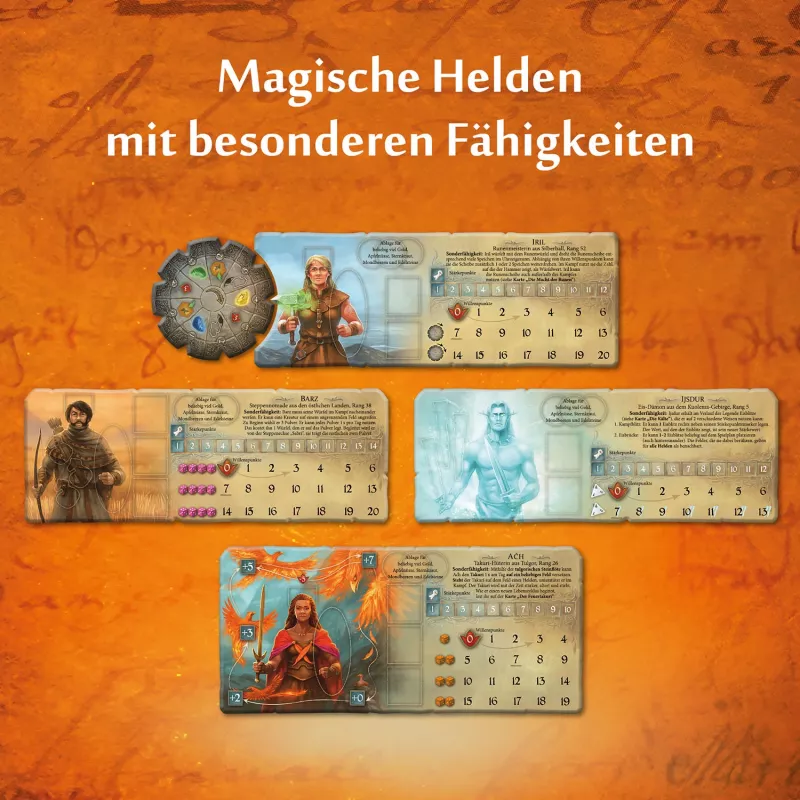 Kosmos Die Legenden von Andor - Magische Helden stalo žaidimas Strategija