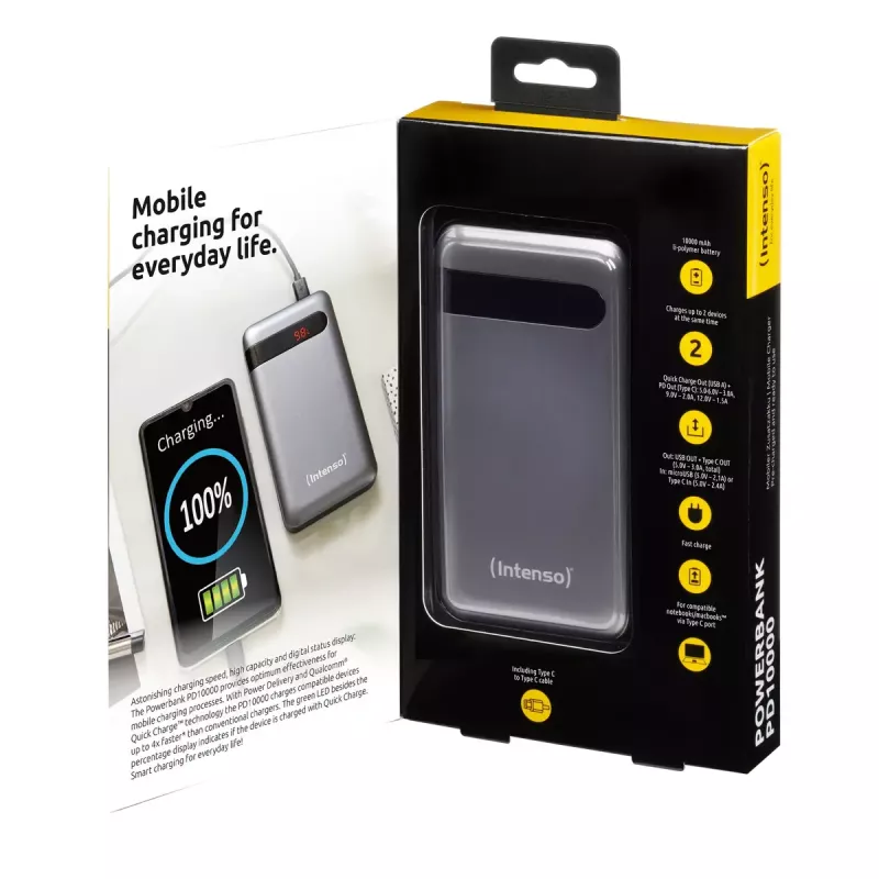 Nešiojamoji baterija Intenso PD10000 10000 mAh