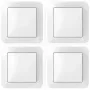 Sieninių jungiklių rinkinys, 4 vnt., Bosch Smart Home išmaniesiems pavaroms, balti